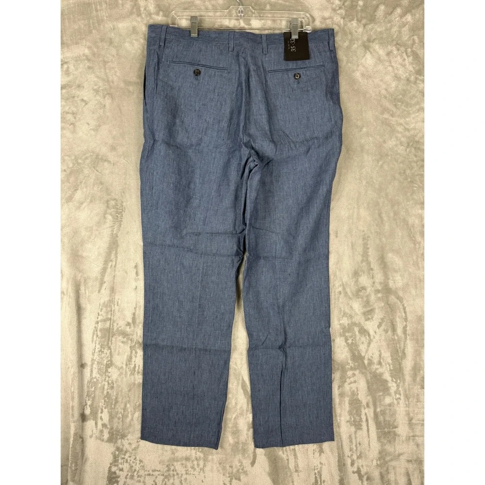Banana‎ Republic Slim Fit 35x32 Blue Chino Dress Pants Men's Casual Business